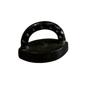 Vintage miniature IRON folk art Americana cast iron Decor Boho Paper Weight